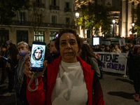 Thousands of people take to the streets of Madrid, Spain, on November 25, 2024, during the demonstration organized by the 8M Commission on t...