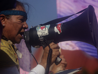 Mothers, relatives of missing persons and victims of femicide, feminist groups, and various organizations protest in various streets of Mexi...