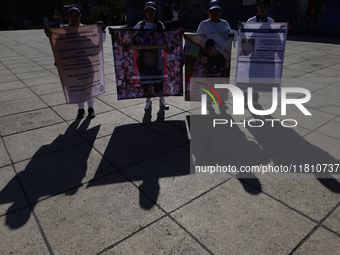 Mothers, relatives of missing persons and victims of femicide, feminist groups, and various organizations protest in various streets of Mexi...