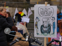 A poignant moment occurs during a demonstration for the rights of people with disabilities in Munich, Germany, on October 25, 2024. The Disa...