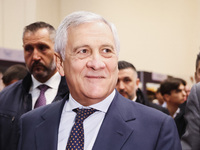 Antonio Tajani attends the 41st ANCI Annual Assembly at Lingotto Fiere in Turin, Italy, on December 22, 2024 (