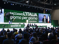 Giancarlo Giorgetti attends the 41st ANCI Annual Assembly at Lingotto Fiere in Turin, Italy, on December 22, 2024 (