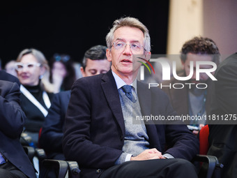 Gaetano Manfredi attends the 41st ANCI Annual Assembly at Lingotto Fiere in Turin, Italy, on December 22, 2024 (