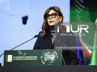 Daniela Santanche attends the 41st ANCI Annual Assembly at Lingotto Fiere in Turin, Italy, on December 22, 2024 (