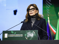 Daniela Santanche attends the 41st ANCI Annual Assembly at Lingotto Fiere in Turin, Italy, on December 22, 2024 (