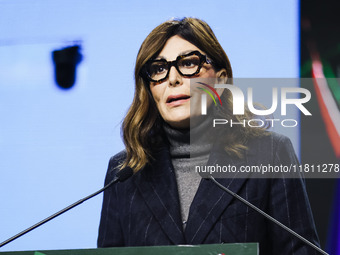 Daniela Santanche attends the 41st ANCI Annual Assembly at Lingotto Fiere in Turin, Italy, on December 22, 2024 (