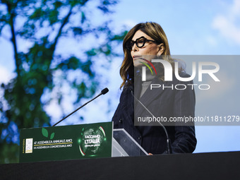 Daniela Santanche attends the 41st ANCI Annual Assembly at Lingotto Fiere in Turin, Italy, on December 22, 2024 (