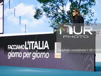 Daniela Santanche attends the 41st ANCI Annual Assembly at Lingotto Fiere in Turin, Italy, on December 22, 2024 (