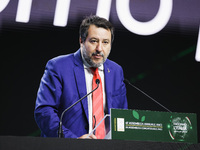 Matteo Salvini attends the 41st ANCI Annual Assembly at Lingotto Fiere in Turin, Italy, on December 22, 2024 (