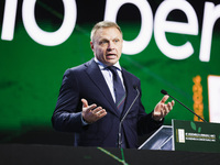 Francesco Lollobrigida attends the 41st ANCI Annual Assembly at Lingotto Fiere in Turin, Italy, on December 22, 2024 (