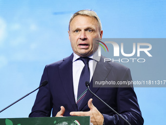 Francesco Lollobrigida attends the 41st ANCI Annual Assembly at Lingotto Fiere in Turin, Italy, on December 22, 2024 (