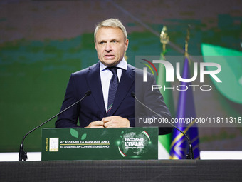 Francesco Lollobrigida attends the 41st ANCI Annual Assembly at Lingotto Fiere in Turin, Italy, on December 22, 2024 (