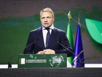 Francesco Lollobrigida attends the 41st ANCI Annual Assembly at Lingotto Fiere in Turin, Italy, on December 22, 2024 (