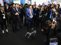 Matteo Salvini attends the 41st ANCI Annual Assembly at Lingotto Fiere in Turin, Italy, on December 22, 2024 (