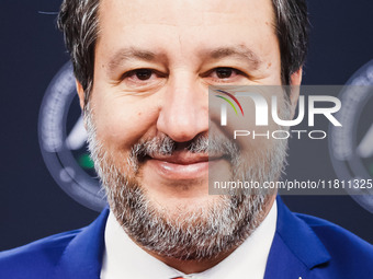 Matteo Salvini attends the 41st ANCI Annual Assembly at Lingotto Fiere in Turin, Italy, on December 22, 2024 (