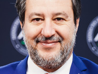 Matteo Salvini attends the 41st ANCI Annual Assembly at Lingotto Fiere in Turin, Italy, on December 22, 2024 (