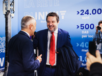 Matteo Salvini attends the 41st ANCI Annual Assembly at Lingotto Fiere in Turin, Italy, on December 22, 2024 (