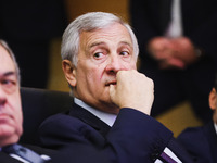 Antonio Tajani attends the Forza Italia Economic Day at Palazzo Lombardia in Milan, Italy, on October 5, 2024 (