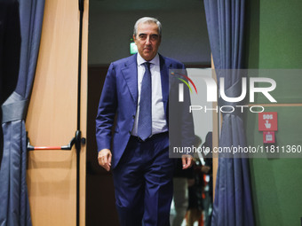 Maurizio Gasparri attends the Forza Italia Economic Day at Palazzo Lombardia in Milan, Italy, on October 5, 2024. (