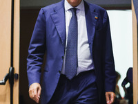 Maurizio Gasparri attends the Forza Italia Economic Day at Palazzo Lombardia in Milan, Italy, on October 5, 2024. (