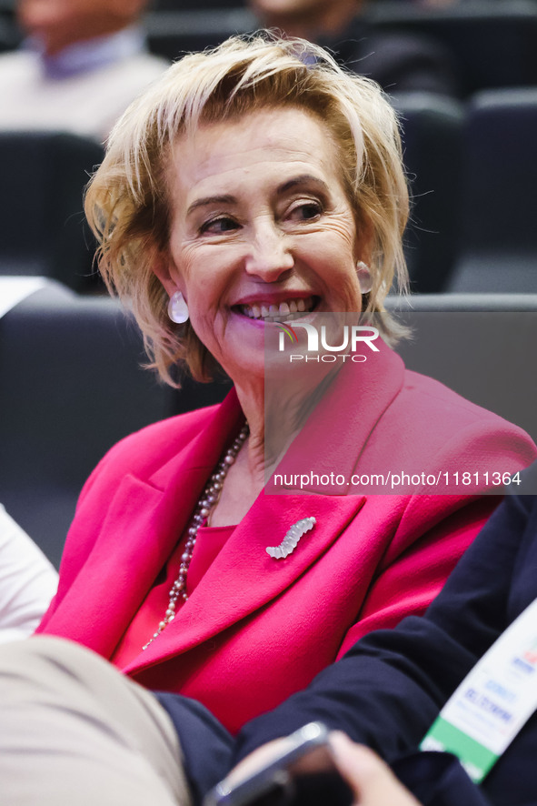 Letizia Moratti attends the Forza Italia Economic Day at Palazzo Lombardia in Milan, Italy, on October 5, 2024 