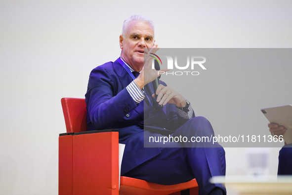 Paolo Zangrillo attends the Forza Italia Economic Day at Palazzo Lombardia in Milan, Italy, on October 5, 2024 