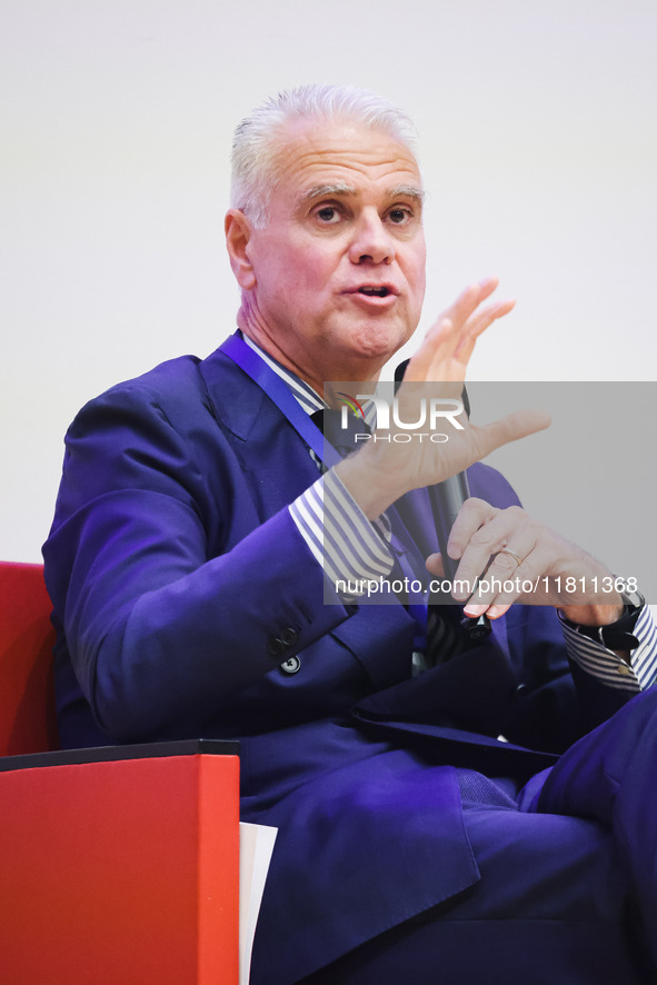 Paolo Zangrillo attends the Forza Italia Economic Day at Palazzo Lombardia in Milan, Italy, on October 5, 2024 