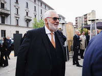 Fabrizio Palenzona attends the press conference to present the first private construction site in the former Falck Union Zero area in Sesto...