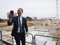 Roberto Di Stefano attends the press conference to present the first private construction site in the former Falck Union Zero area in Sesto...