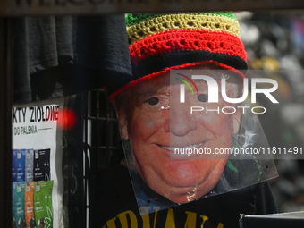 KRAKOW, POLAND - NOVEMBER 21:   
A mask representing U.S. President-elect Donald Trump displayed in a souvenir shop in Krakow's Old Town, on...