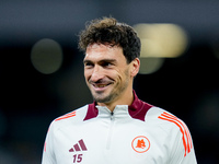 Mats Hummels of AS Roma reacts during the serie Serie A Enilive match between SSC Napoli and AS Roma at Stadio Diego Armando Maradona on Nov...