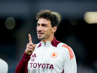 Mats Hummels of AS Roma gestures during the serie Serie A Enilive match between SSC Napoli and AS Roma at Stadio Diego Armando Maradona on N...