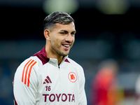 Leandro Paredes of AS Roma looks on during the serie Serie A Enilive match between SSC Napoli and AS Roma at Stadio Diego Armando Maradona o...