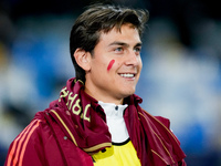 Paulo Dybala of AS Roma looks on during the serie Serie A Enilive match between SSC Napoli and AS Roma at Stadio Diego Armando Maradona on N...