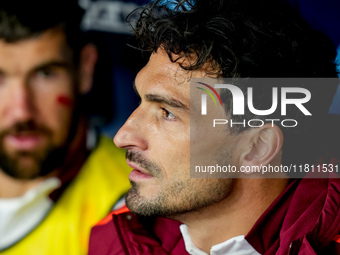 Mats Hummels of AS Roma looks on during the serie Serie A Enilive match between SSC Napoli and AS Roma at Stadio Diego Armando Maradona on N...