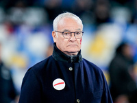 Claudio Ranieri head coach of AS Roma looks on during the serie Serie A Enilive match between SSC Napoli and AS Roma at Stadio Diego Armando...