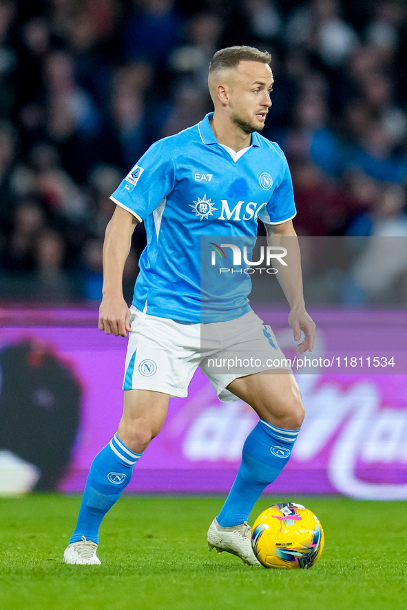 Stanislav Lobotka of SSC Napoli during the serie Serie A Enilive match between SSC Napoli and AS Roma at Stadio Diego Armando Maradona on No...