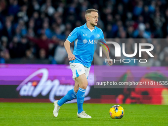 Stanislav Lobotka of SSC Napoli during the serie Serie A Enilive match between SSC Napoli and AS Roma at Stadio Diego Armando Maradona on No...