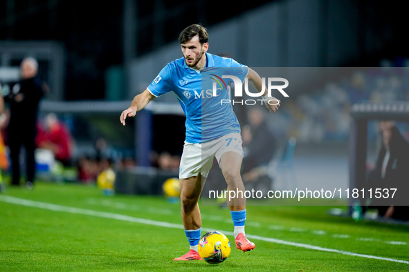 Khvicha Kvaratskhelia of SSC Napoli during the serie Serie A Enilive match between SSC Napoli and AS Roma at Stadio Diego Armando Maradona o...