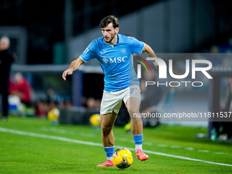 Khvicha Kvaratskhelia of SSC Napoli during the serie Serie A Enilive match between SSC Napoli and AS Roma at Stadio Diego Armando Maradona o...