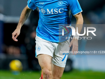 Khvicha Kvaratskhelia of SSC Napoli during the serie Serie A Enilive match between SSC Napoli and AS Roma at Stadio Diego Armando Maradona o...