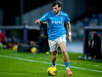 Khvicha Kvaratskhelia of SSC Napoli during the serie Serie A Enilive match between SSC Napoli and AS Roma at Stadio Diego Armando Maradona o...