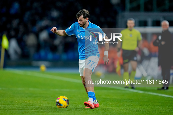 Khvicha Kvaratskhelia of SSC Napoli during the serie Serie A Enilive match between SSC Napoli and AS Roma at Stadio Diego Armando Maradona o...