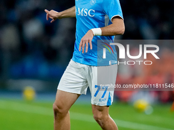 Khvicha Kvaratskhelia of SSC Napoli during the serie Serie A Enilive match between SSC Napoli and AS Roma at Stadio Diego Armando Maradona o...