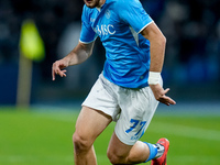 Khvicha Kvaratskhelia of SSC Napoli during the serie Serie A Enilive match between SSC Napoli and AS Roma at Stadio Diego Armando Maradona o...