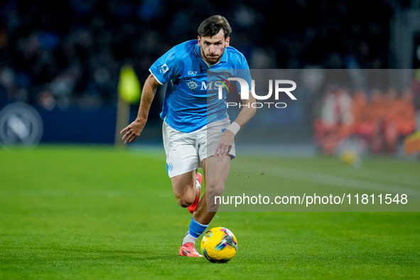 Khvicha Kvaratskhelia of SSC Napoli during the serie Serie A Enilive match between SSC Napoli and AS Roma at Stadio Diego Armando Maradona o...