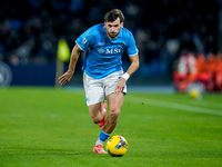 Khvicha Kvaratskhelia of SSC Napoli during the serie Serie A Enilive match between SSC Napoli and AS Roma at Stadio Diego Armando Maradona o...