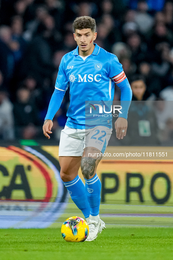 Giovanni Di Lorenzo of SSC Napoli during the serie Serie A Enilive match between SSC Napoli and AS Roma at Stadio Diego Armando Maradona on...