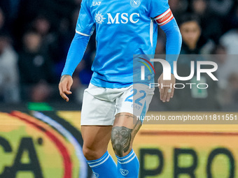 Giovanni Di Lorenzo of SSC Napoli during the serie Serie A Enilive match between SSC Napoli and AS Roma at Stadio Diego Armando Maradona on...