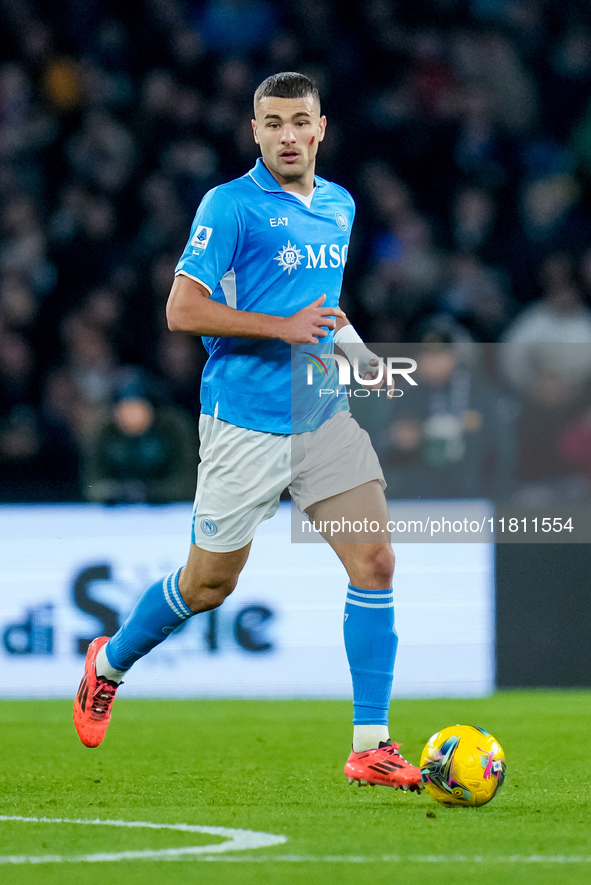 Alessandro Buongiorno of SSC Napoli during the serie Serie A Enilive match between SSC Napoli and AS Roma at Stadio Diego Armando Maradona o...